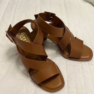 Franco Sarro brown block heels